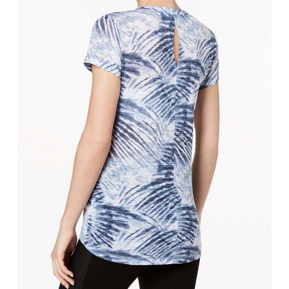 Ideology Womens Printed T-Shirt,Navy Tye Dye,Small - Picture 3 of 3